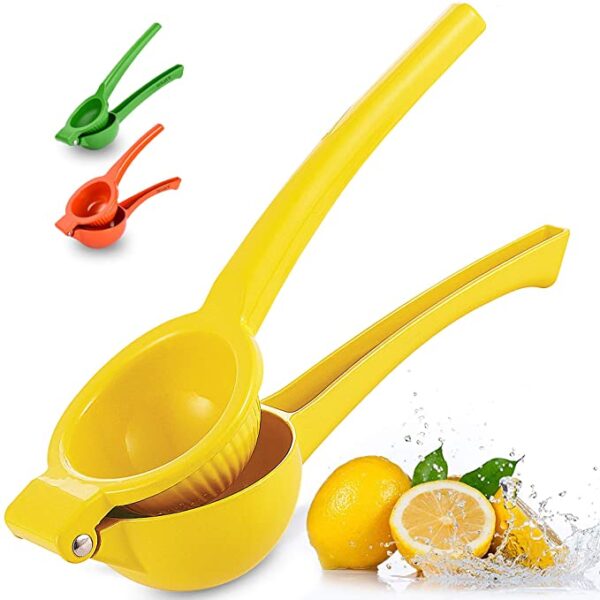 Metal Lemon Squeezer, Citrus Juicer, Manual Press for Extracting the Most Juice Possible